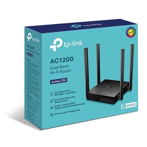 TP-LINK ARCHER-C50 ROUTER INALAMBRICO AC A 1200MBPS 4 ANTENAS DUAL BAND 2.4GHZ Y 5GHZ