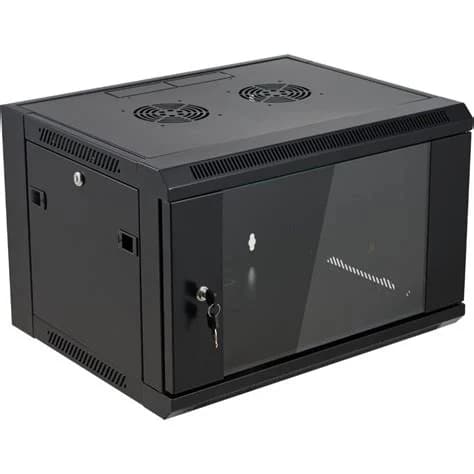 ONLINK WM6404 RACK DE PARED CERRADO FIJO 4U 600X450X280MM CON PUERTA DE VIDRIO (INCLUYE 3 CERRADURAS)