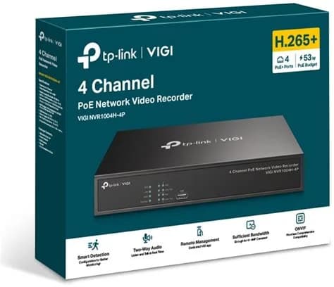 TP-LINK NVR1004H-4P VIGI NVR1004H-4P NVR POE 4 CANALES