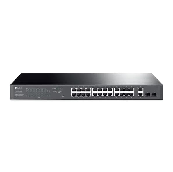 SWITCH SMART JETSTREAM GIGABIT DE 24 PUERTOS POE CON 2 RANURAS SFP JETSTREAM HASTA 250 WATTS