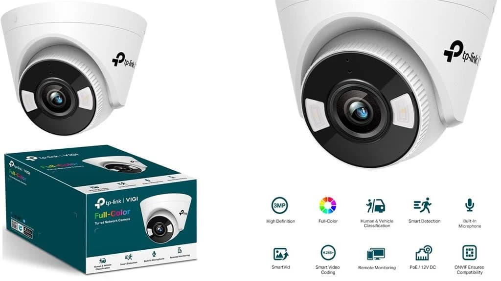 TP-LINK C430I-28 VIGI C430I TURRET NETWORK CAM 3MP 2.8MM