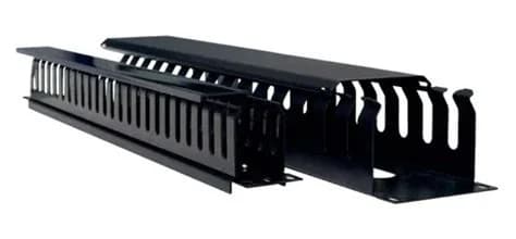 ONLINK OHM1U ORGANIZADOR DE CABLES HORIZONTAL 1U 19 PULGADAS METALICO CON TORNILLOS Y TUERCAS