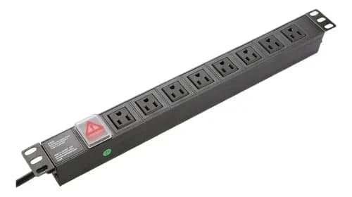 ONLINK PDU-15AEU8T REGLETA RACK PDU ONLINK 1U 8 TOMAS 15AMP 110V 1650W 483X44X44MM