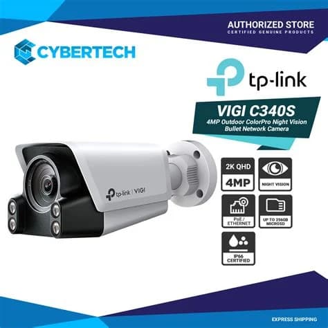 TP-LINK C340S-4 CAMARA IP VIGI TIPO BULLET COLORPRO PARA EXTERIORES DE 4MP