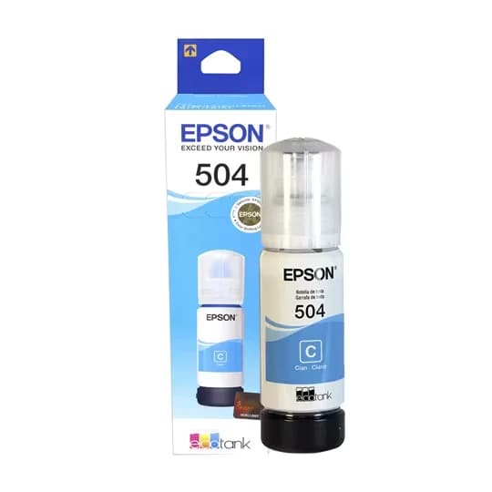 EPSON EPS-T504220-AL BOTELLA DE TINTA CYAN EPSON 504 L4150/L4160/L6161/L6171/L6191 DE 70ML