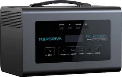 MARSRIVA MP6S-600W MINICENTRAL ELECTRICA DE 600 W,CAPACIDAD 268,8 Wh (22,4 V/12000 mAh) BATERIA DE LITIO-HIERRO (LiFePO4)