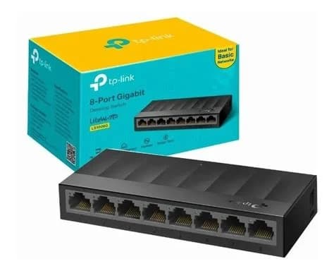 TP-LINK LS1008G SWITCH DE 8 PUERTOS 10/100/1000 PARA MONTAJE DE ESCRITORIO